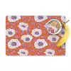 Bloemen - Grafisch - Oranje Placemat vinyl groot 368 -zzzproduct_Kitchenyeah-website