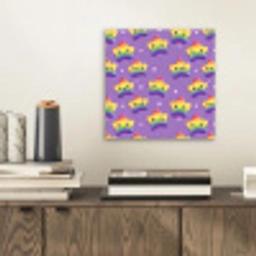 Sterren - Regenboog - Paars aluminium wit klein 46 -sfeer1
