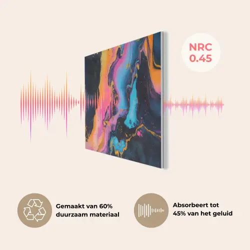 Modern - Marmer - Oranje PET vilt klein -USP_NL