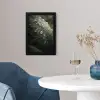 Blad - Groen - Nerven - Regendruppels fotolijst zwart zonder passe partout klein -sfeer4