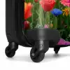 Veld met kleurrijke klaprozen NBS - Handbagage koffer - Unisex middel -wiel
