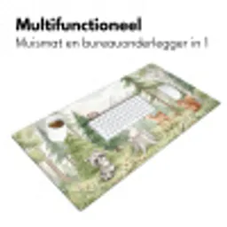 Bos - Dieren - Groen Muismat XXL klein -sfeer4