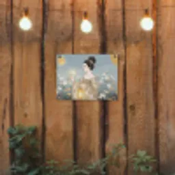 Aziatisch - Vrouw - Kimono tuinposter los doek klein -sfeer1