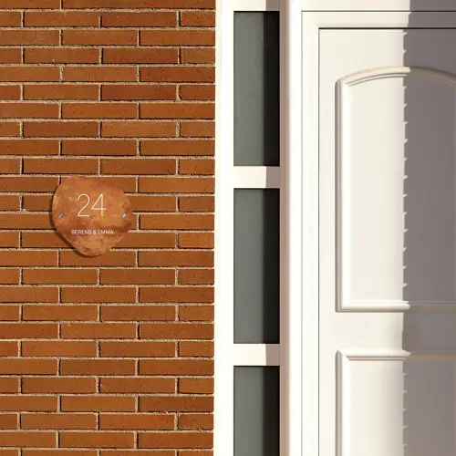 Roest - Klassiek Naambord Organisch middel -sfeer3