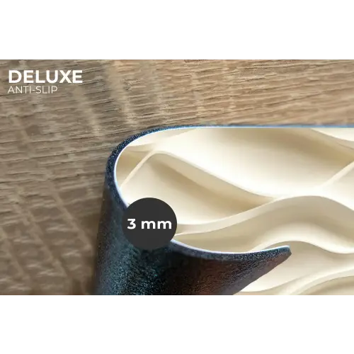 Lijnen - Golvend - Crème Placemat vinyl groot 368 -closeup