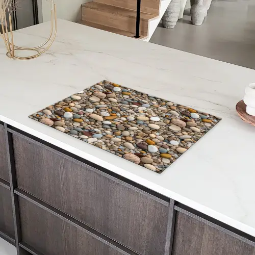 Kleine - Grote - Stenen Inductie beschermer vinyl 3mm klein 276 -sfeer8