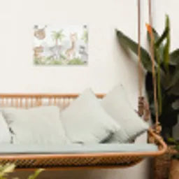 Dieren - Jungle - Pastel tuinposter los doek klein -sfeer7