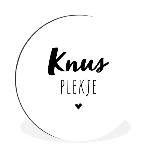 Quotes - Knus plekje - Tuin - Tekst Wandcirkel aluminium klein -3d