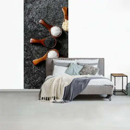 Lepel - Kruiden - Specerijen - Keuken - Industrieel fotobehang vinyl groot -slaapkamer