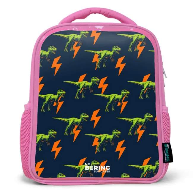 Kids' Backpacks Pink -. Dinos - Lightning - Animals - Blue