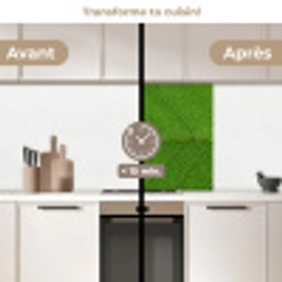 Natuur - Blad - Groen keuken achterwand 2 middel -voor-na2_FR