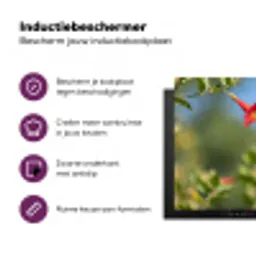 Kolibrie - Bloem - Natuur - Groen Inductie beschermer vinyl 3mm klein -zzzzzzz-cc-usp