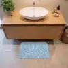 Organisch - Patroon - Blauw Badmat klein 997 -sfeer1