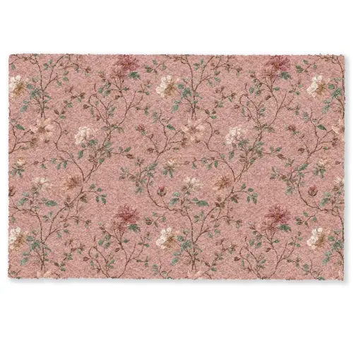 Botanisch - Bloemen - Roze Deurmat klein 898 -zkaufland3d