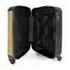 Minimal - Goudbruin met gouden golven NBS - Handbagage koffer - Unisex middel -binnenkant