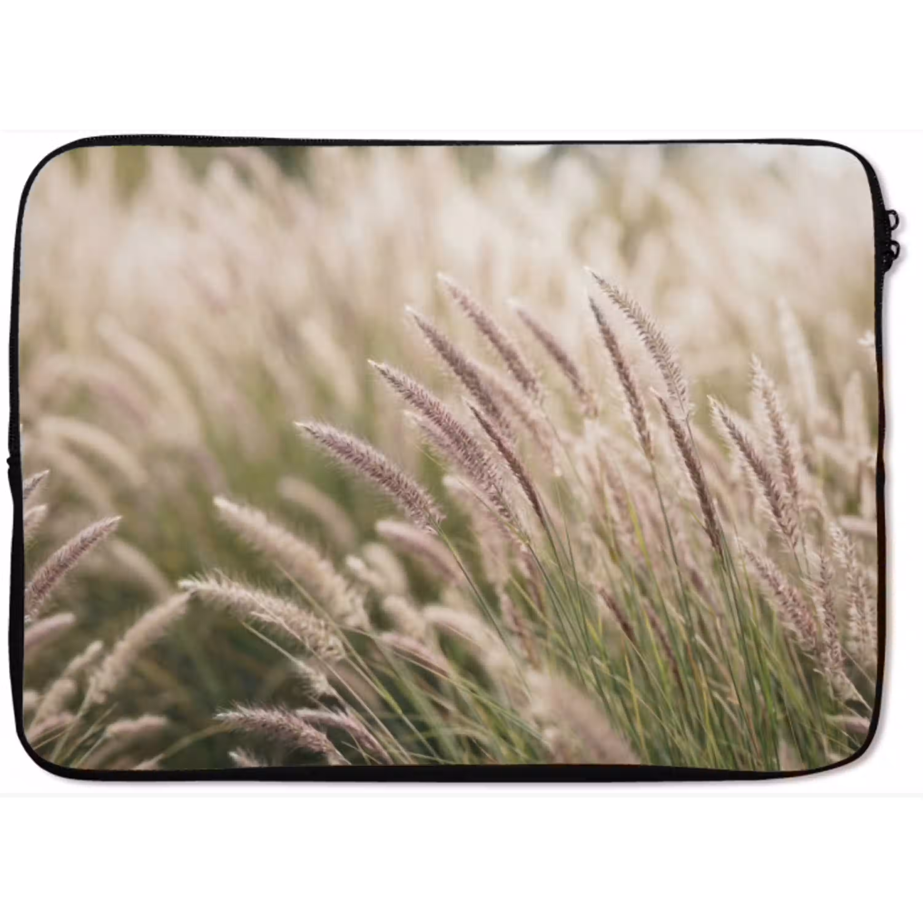 Gras - Close up - Groen laptophoes neopreen klein -zkaufland3dotto