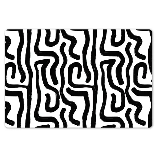 Modern - Lijnen - Zwart Placemat vinyl groot 368 -zzsfeer1_Kitchenyeah-website