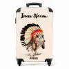 Uil als Indiaan NBS - Handbagage koffer - Kinderen Unisex middel -productfoto_recht