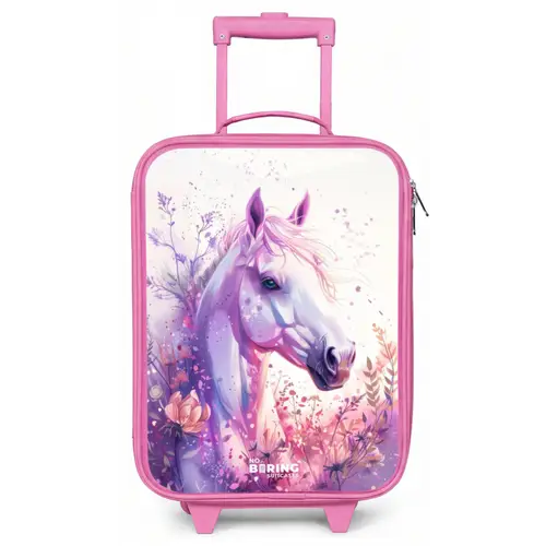 Parelachtige Pony Kinderkoffer - Roze klein -zz3dotto