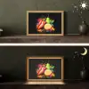 Paprika - Peer - Citroen - Graffiti - Verf - Abstract Light Box met kabel (Tafellamp) klein -sfeer3