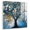 Boom - Blauw - Goud - Abstract plexiglas 5mm klein -zzzproduct_nieuw