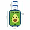 Kawai - Avocado - Groen Kinderkoffer - Blauw klein -productfoto_formaten