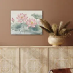 Aquarel - Lotusbloemen - Kleurrijk PET vilt klein -sfeer4