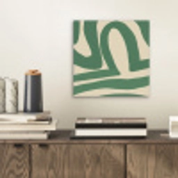 Groen - Kunst - Abstract aluminium wit klein -sfeer1