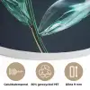 Bladeren - Bloem - Glazen - Donkerblauw Akoestische PET Vilt - Rond klein -closeup_NL