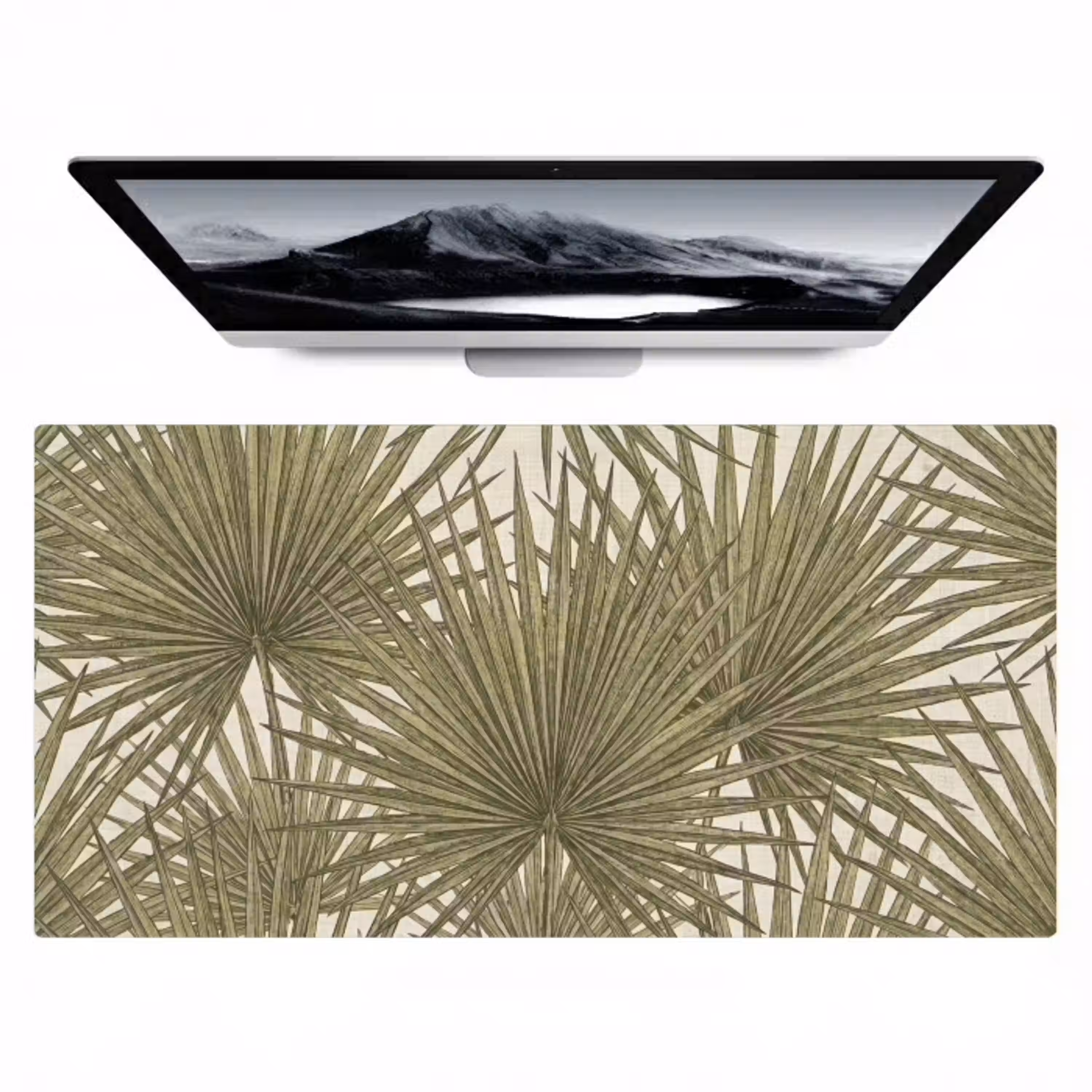 Blad - Tropisch - Patroon - Natuur - Groen Muismat XXL klein -zzz3d