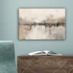 Moderne kunst - Abstract - Beige canvas 2cm klein -sfeer4