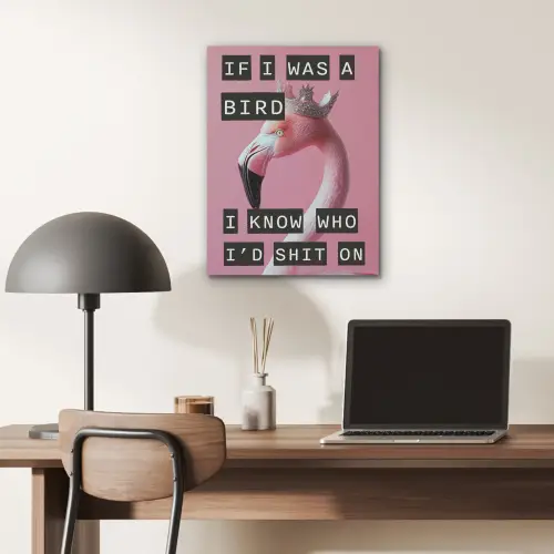 Flamingo - Roze - Vogel - Decoratie PET vilt klein -sfeer5