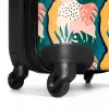 Monstera bladeren in diverse kleuren NBS - Handbagage koffer - Kinderen Unisex middel -wiel