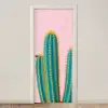 Cactussen - Modern - Pastel deurposter klein -3d_beige