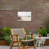 Wolken - Duinlandschap - Zand Tuinposter op houten frame 2 cm dik klein -sfeer3