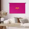 Smile - Stippen - Roze Wandkleed katoen middel -sfeer1
