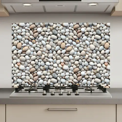 Zomer - Lichte - Kiezels keuken achterwand spatscherm klein 900 -3d_website
