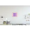 Daddy's - Blauw - Blokletters textielposter latten blank klein -kinderkamer