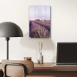 Lavendel - Landschap - Sereen - Paars plexiglas 5mm klein -sfeer6