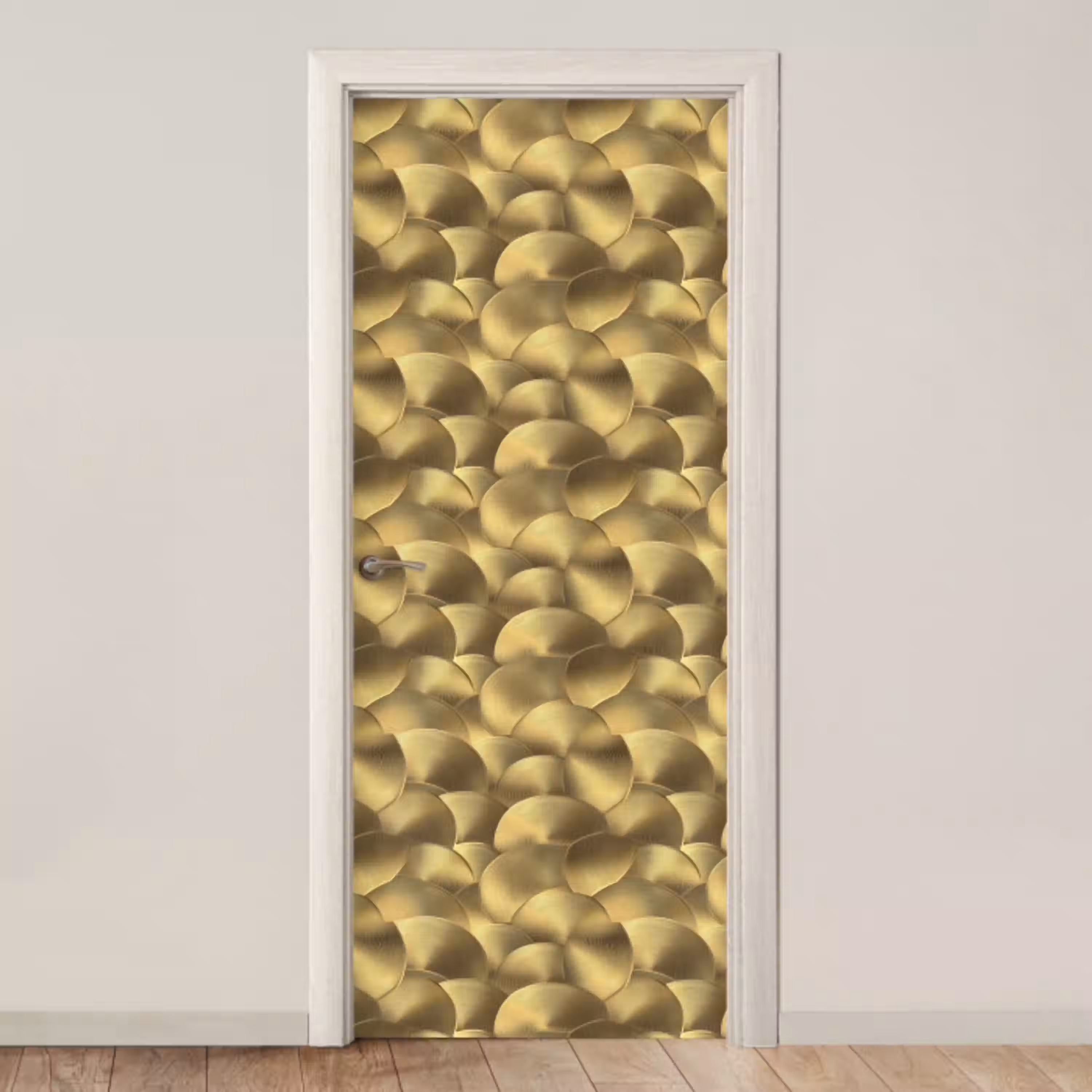 Modern - Cirkel - Goud deurposter klein 289 -3d_beige