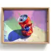 Frisdrank - Blik - Paars Dienblad Rechthoek middel -z3d_shopping