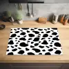 Vlekken - Zwart - Wit - Koe Inductie beschermer vinyl 3mm klein 276 -sfeer5