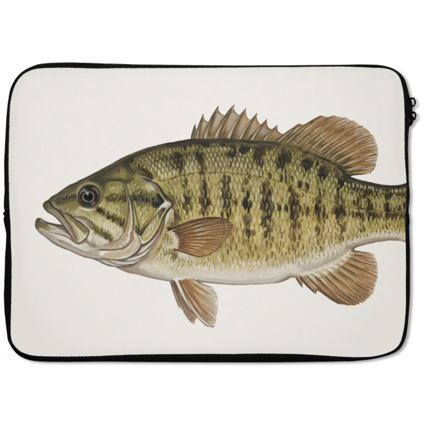 Vissen - Natuur - Vintage laptophoes neopreen klein -zkaufland3dotto