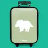 Groen met Triceratops dino Kinderkoffer - Zwart klein -zzz_website3d_nbs