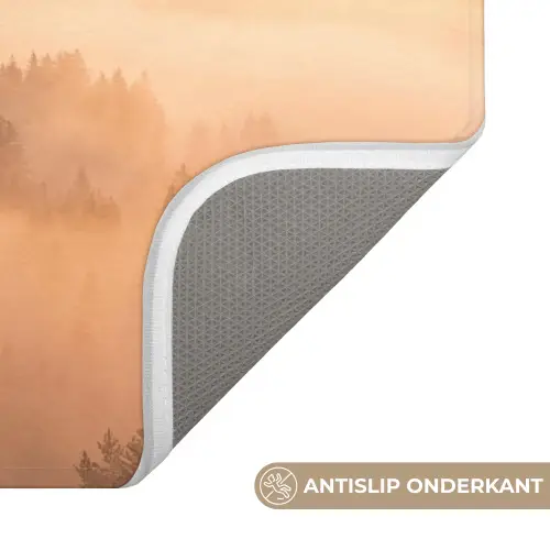 Zonlicht - Mist - Bergen - Bomen Badmat klein -USP_AntislipNL