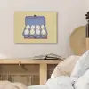 Eieren - Doos - Minimalistisch - Blauw PET vilt klein -sfeer3