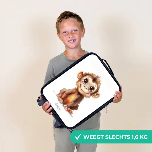 Baby aap Kinderkoffer - Zwart klein -sfeer4_NL