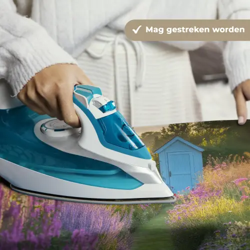 Tuinhuisje - Blauw - Bloemen Wandkleed katoen klein -sfeer9