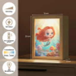 Zeemeermin - Water - Vissen - Rood Light Box met kabel klein -USP_DE