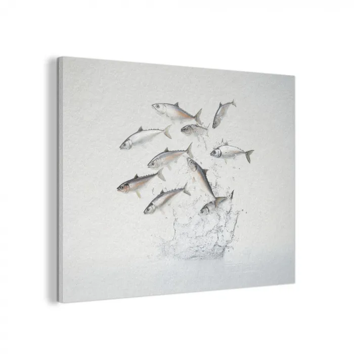 Vissen - Water - Wit PET vilt klein -3d